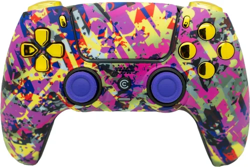 Vista 54 de Custom Wireless Controller Compatible with PS5 - Multiple Designs Available (Abstract Fusion)