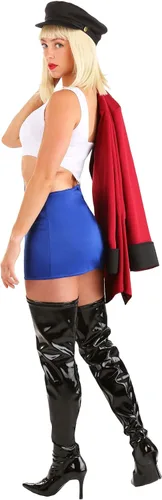 Vista 8 de Disfraz de niña para mujer, icónico retro sexy, rojo disfraz de Halloween