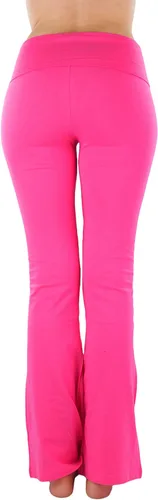 Vista 2 de ToBeInStyle Leggings de yoga acampanados para mujer, cómodos, de mezcla de algodón