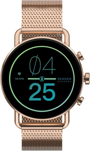 Vista 2 de Skagen Reloj inteligente con pantalla táctil Gen 6 con Alexa integrado altavoz frecuencia cardíaca oxígeno en sangre GPS pagos sin contacto