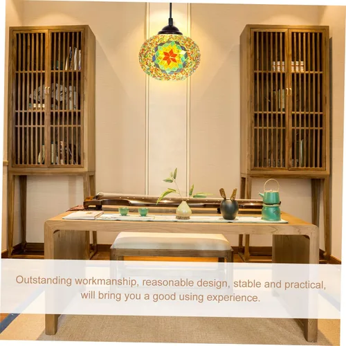 Vista 7 de DOITOOL Elegante pantalla decorativa para el hogar, pantalla de cristal de reemplazo para lámparas de mosaico, cubierta de lámpara de mesa de diseño