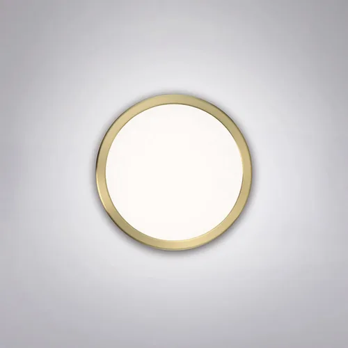 Vista 4 de WAC Lighting dweLED, Geos 10in LED redondo de bajo perfil empotrado montaje 3000K en latón