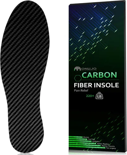 Vista 9 de Plantilla de fibra de carbono, para dedos de césped, fracturas de pies, Hallux Rigidus, Limitus, inserto rígido para deportes, senderismo