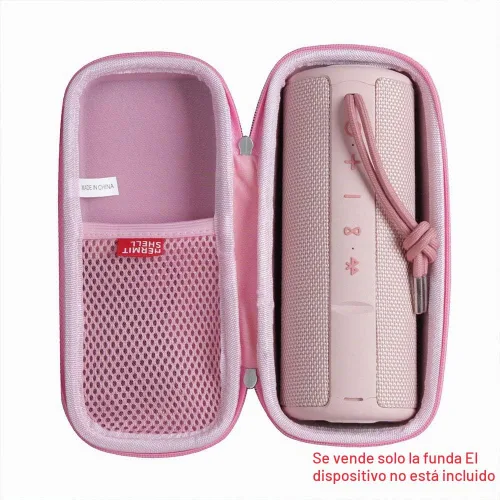 Vista 4 de Hermitshell Estuche de viaje duro para MIATONE Boombox Altavoz Bluetooth portátil al aire libre Altavoces inalámbricos Impermeable (rosa)