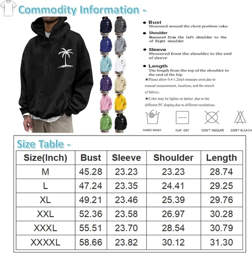 Vista 2 de Sudaderas con capucha para hombre, de manga larga, con estampado gráfico, ligeras, de gran tamaño, casuales