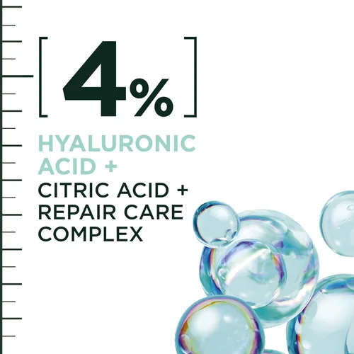 Vista 7 de Garnier Fructis Hair Filler Champú reparador de humedad, champú sin sulfato para cabello rizado y ondulado con ácido hialurónico, 10.1 onzas