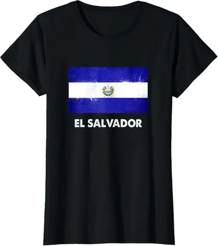 Vista 42 de Camiseta de la bandera de El Salvador Camiseta salvadoreña