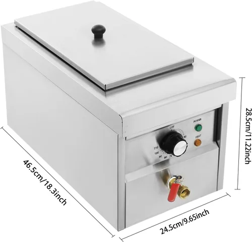 Vista 7 de Máquina de cocina de fideos de 2 agujeros, cocina de pasta comercial, fabricantes de pasta, horno de fideos de 2KW, herramienta de cocina de cocina