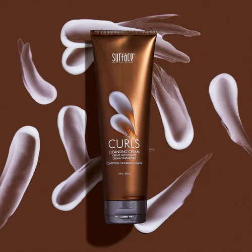 Vista 3 de SURFACE Crema limpiadora para rizos de cabello – define, añade brillo y proporciona longevidad de estilo sin encrespamiento – 6 onzas líquidas