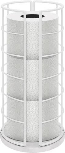 Vista 12 de NearMoon soporte organizador de papel higiénico, soporte independiente para 3 rollos de almacenamiento de tisú, accesorio de baño de metal, soporte
