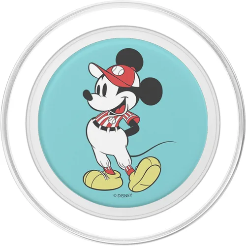 Vista 2 de Disney Mickey y sus amigos Mickey Mouse Baseball Retrato PopSockets MagSafe PopGrip para iPhone