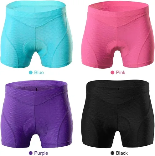 Vista 9 de LIXADA Pantalones cortos de ciclismo para mujer, 3D, acolchados, MTB
