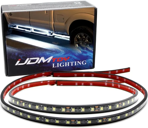 Vista 9 de iJDMTOY Kit de iluminación LED flexible de 40 pulgadas con 63 SMD para estribo/paso lateral, compatible con camionetas SUV, ámbar y amarillo
