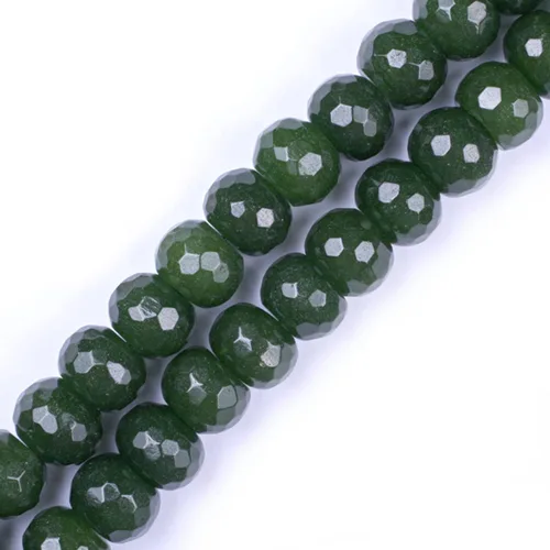 Vista 11 de GEM-Inside Roundell - Cuentas espaciadoras sueltas de cristal natural facetado para soporte, collar, aretes, hacer adultos de 15 pulgadas