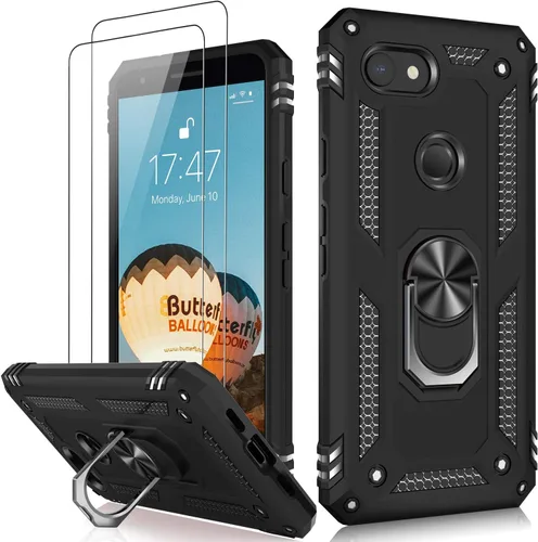 Vista 87 de LUMARKE para Google Pixel 3A XL - Funda con protector de pantalla, funda protectora grado militar probada contra caídas de 16 pies con soporte