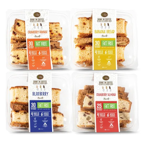 Vista 9 de DIJAS Natural Food s, Galletas de biscotti crujientes sin grasa, ingredientes naturales sin conservantes, delicioso aperitivo bajo en calorías