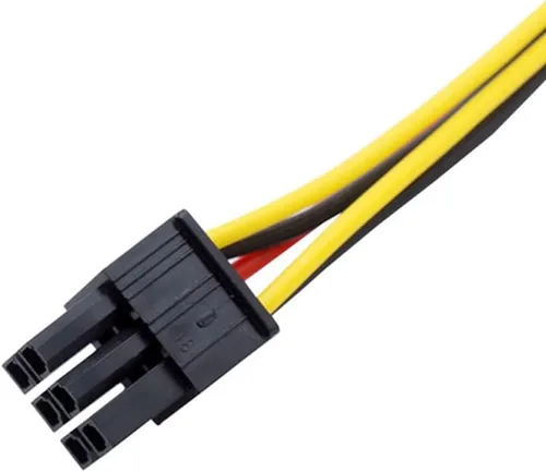 Vista 4 de Paquete de 2 cables de alimentación de 4 pines MOLEX a 6 pines para tarjeta de video GPU, 8.6’’ 22cm
