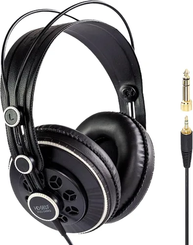 Vista 8 de Superlux HD 681 Dynamic semi-abierto – audífonos. For musicians, gamers and home-studio creators; 50mm neodymium drivers, wide 10Hz–30kHz response