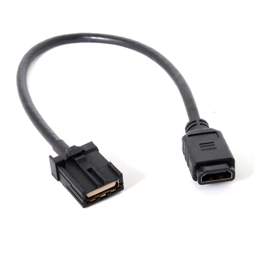 Vista 8 de chenyang HDMI 1.4 tipo A a tipo E cable de audio de vídeo 4K para conector de grado de sistema de conexión automotriz 0.5M