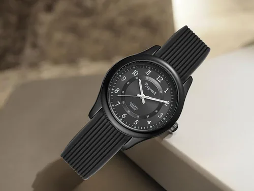 Vista 2 de Reloj de pulsera para enfermera, fácil de leer, correa de silicona, resistente al agua, de segunda mano, para mujer