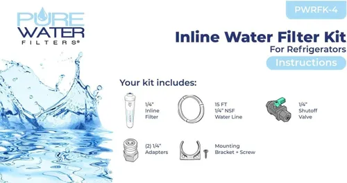 Vista 3 de Kit de filtro de agua en línea para refrigeradores con máquinas de hielo