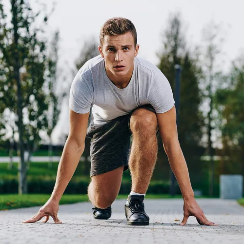Vista 7 de MCPORO - camisetas de entrenamiento para hombre de manga corta de secado rápido, camisas deportivas que absorben la humedad, para el gimnasio