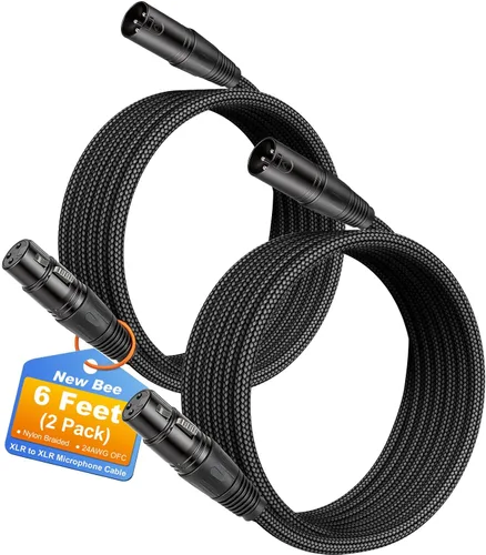 Vista 14 de New Bee Cable hembra TRS a XLR de 6.35mm / 0.25 in (1/4 pulgadas) de 3 pies
