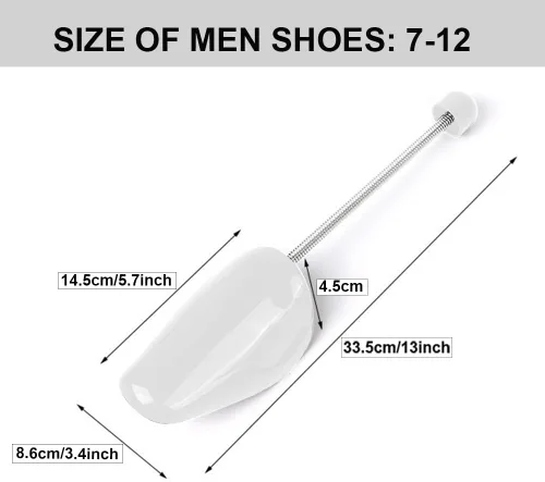 Vista 2 de EchoDone 10 pares de plástico para zapatos de árbol moldeador para hombres