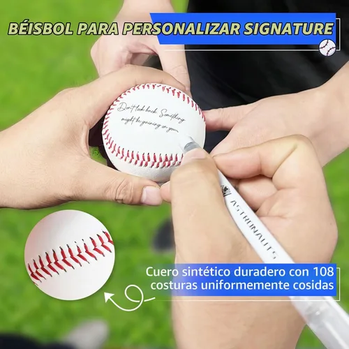 Vista 5 de Gracfulcub Baseball Ball, Official Game for Youth Adult Training Play Bola dura 3pc