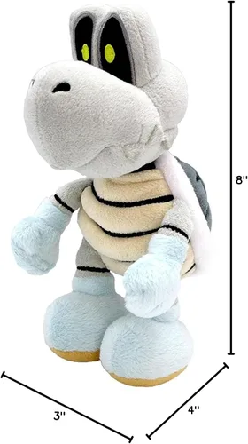 Vista 4 de Little Buddy Super Mario All Star Collection 1598, Peluche de Dry Bones, 8 pulgadas, multicolor