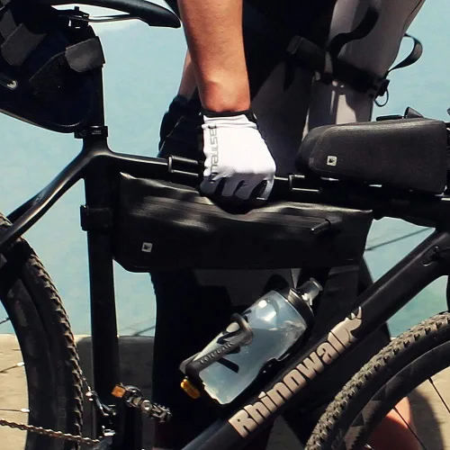 Vista 5 de Rhinowalk Accesorios Profesionales de Ciclismo - Bolsa Triangular Impermeable para el Marco de la Bicicleta, Bolsa para el Tubo Inferior