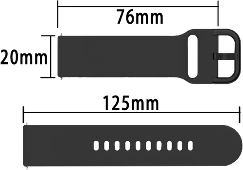 Vista 6 de Correa de reloj para Omega X Swatch Moonswatch Correa de reloj Speedmaster 20MM de liberación rápida de goma de repuesto