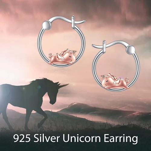 Vista 92 de VONALA Bonitos aretes de aro de plata de ley 925, regalos de cumpleaños para mujer