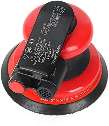 Vista 4 de Shop Lijadora neumática 5", 3/16" Da Sander, lijadora de órbita aleatoria neumática para automóviles de carrocería, trabajo de madera