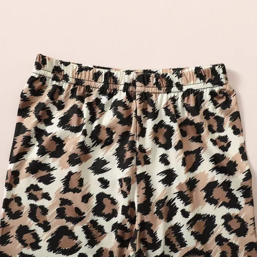 Vista 7 de Traje de bebé niña de 2 cumpleaños para niña de 2 años de edad, ropa de leopardo