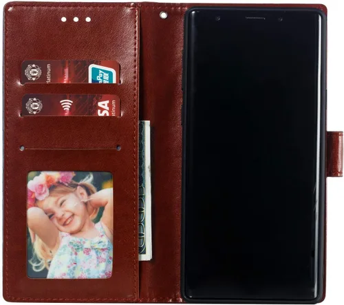 Vista 5 de LEECOCO - Funda para Galaxy Note 9 con diseño de mandala en relieve de piel sintética con tapa para cuaderno, estilo libro, soporte magnético, LD