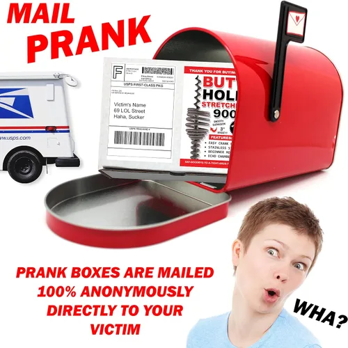 Vista 3 de Hilarante broma de correo a tope agujero ensanchador 9000 divertido caja de regalo broma correo broma se envía a un ser querido/víctima 100% anónimo