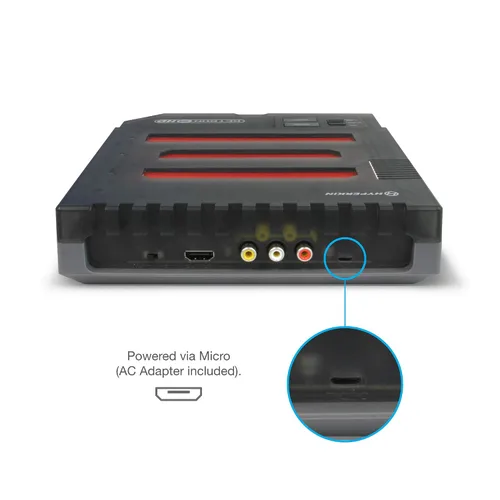 Vista 6 de Hyperkin RetroN 3 HD 3-in-1 Retro Gaming Console for NES, Super Famicom, and Genesis Mega Drive (Space Black) - Sega Genesis