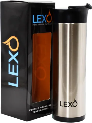Vista 6 de LEXO Taza inteligente con regulación de temperatura de 16 oz. - Acero inoxidable - Tapa superior abatible