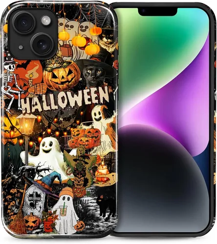 Vista 80 de Funda para iPhone 13 iPhone 14, a prueba de golpes, funda protectora híbrida de 2 capas, doble protección contra caídas, antiarañazos, diseño Rojo