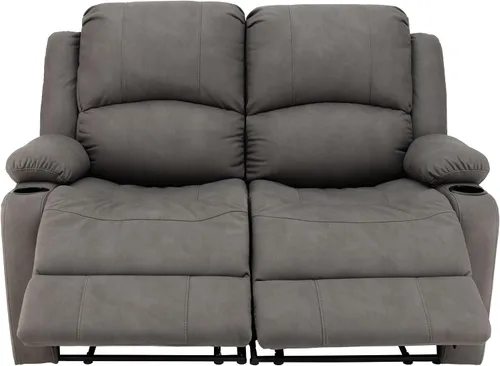 Vista 6 de Camper Comfort Asientos reclinables de pared de 58 pulgadas Sofá reclinable doble Sofá RV Asientos de teatro Muebles
