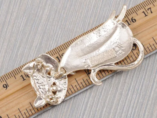 Vista 3 de Alilang Broche de cristal esmaltado en tono dorado para mujer