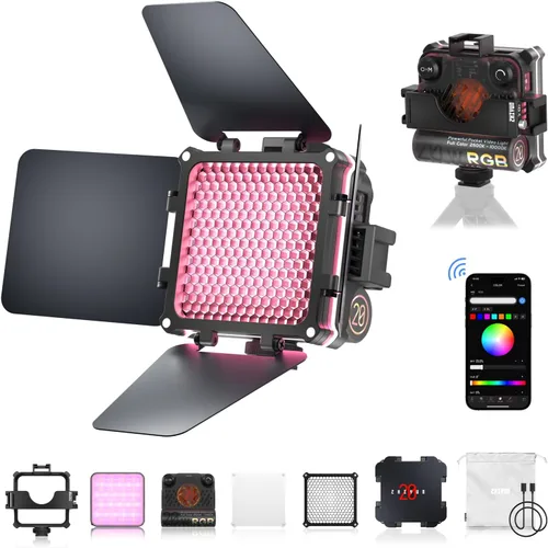 Vista 4 de ZHIYUN FIVERAY M20 Combo de luz de video bicolor [oficial], luz de fotografía de cámara portátil de 20 W, CRI 95+, 2700K-6500K, TLCI 97+, 4500mAh