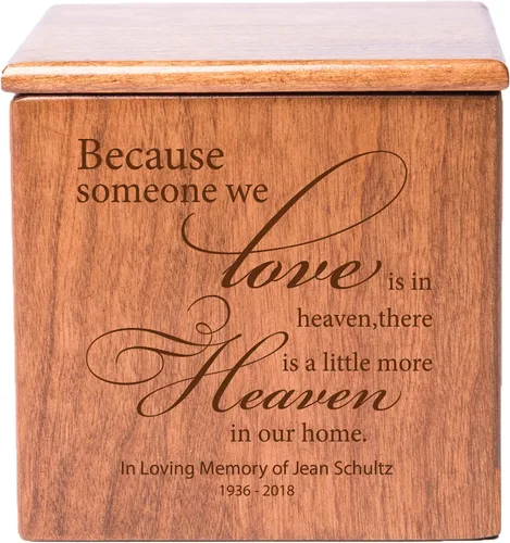 Vista 8 de LifeSong Milestones Urnas para cenizas masculinas y femeninas Urnas de cremación personalizadas para cenizas humanas, pequeña caja decorativa