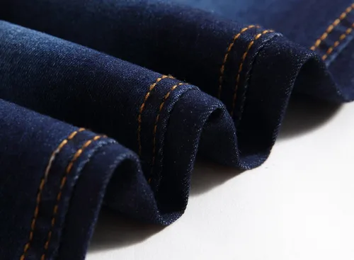 Vista 5 de Pantalones de mezclilla elásticos a la moda con corte ajustado para niño
