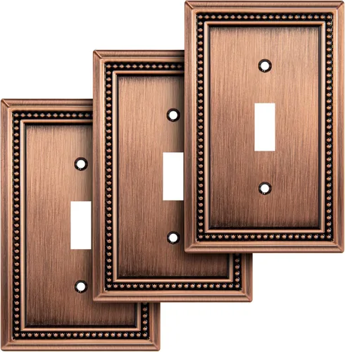 Vista 29 de Henne Bery Sunken Pearls Placa de Pared Decorativa de Servicio Pesado Placa de Interruptor Cubierta de Tomacorriente