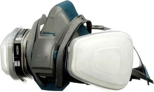 Vista 10 de 3M Proyecto de pintura P95/OV Respirador reutilizable de cierre rápido 6502QL, tamaño mediano, cartucho de vapor orgánico aprobado por NIOSH