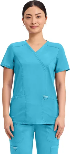 Vista 12 de Cherokee WW Revolution - Camisa de enfermería con 2 bolsillos para mujer ciel