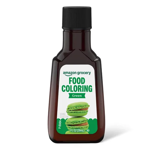 Vista 5 de Amazon Fresh, colorante alimentario verde, 1 onza líquida (anteriormente Happy Belly, el empaque puede variar)