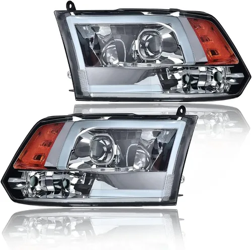 Vista 14 de CROSSDESIGN Faros LED DRL, Faro Lente transparente Carcasa Negra